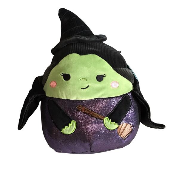 Squishmallows Wicked 10” Elphaba The Wicked Witch Plush Shimmery 2024 - Picture 1 of 4